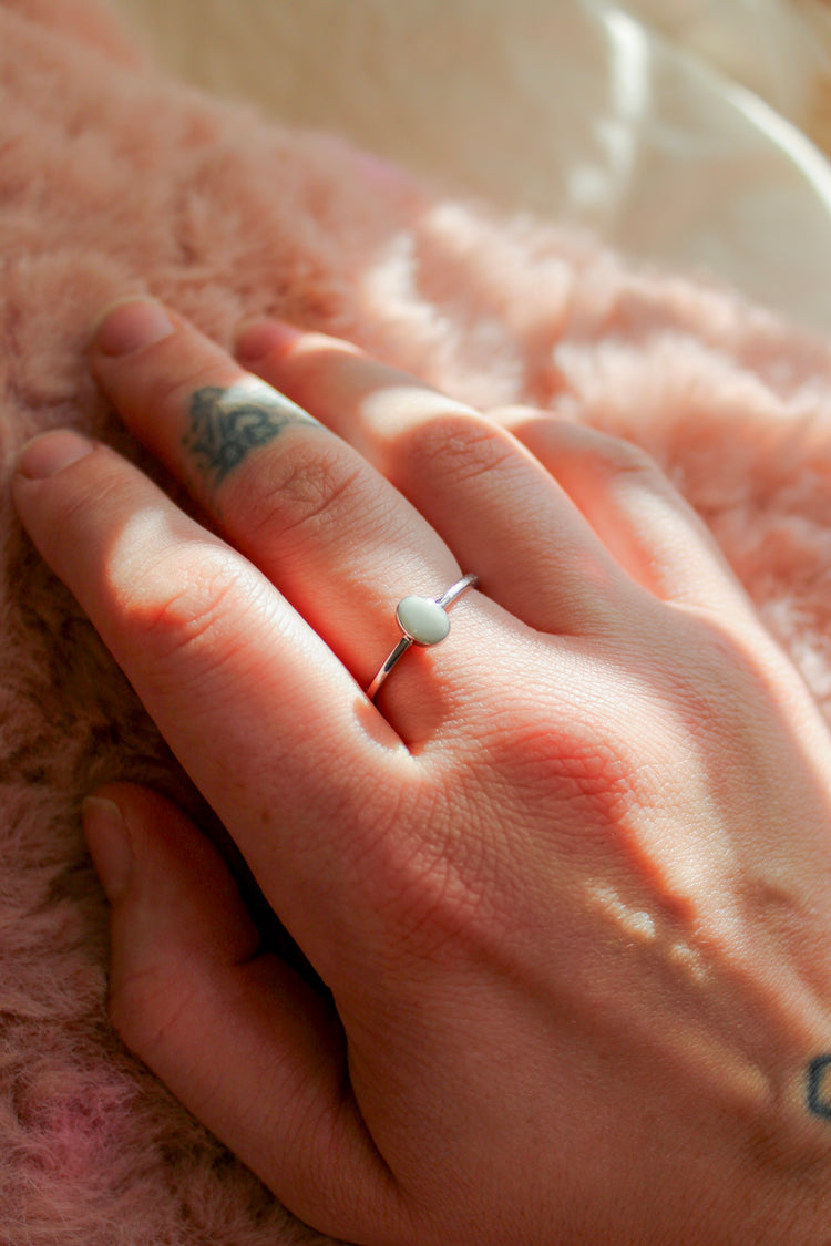 Oval Custom Breastmilk Ring