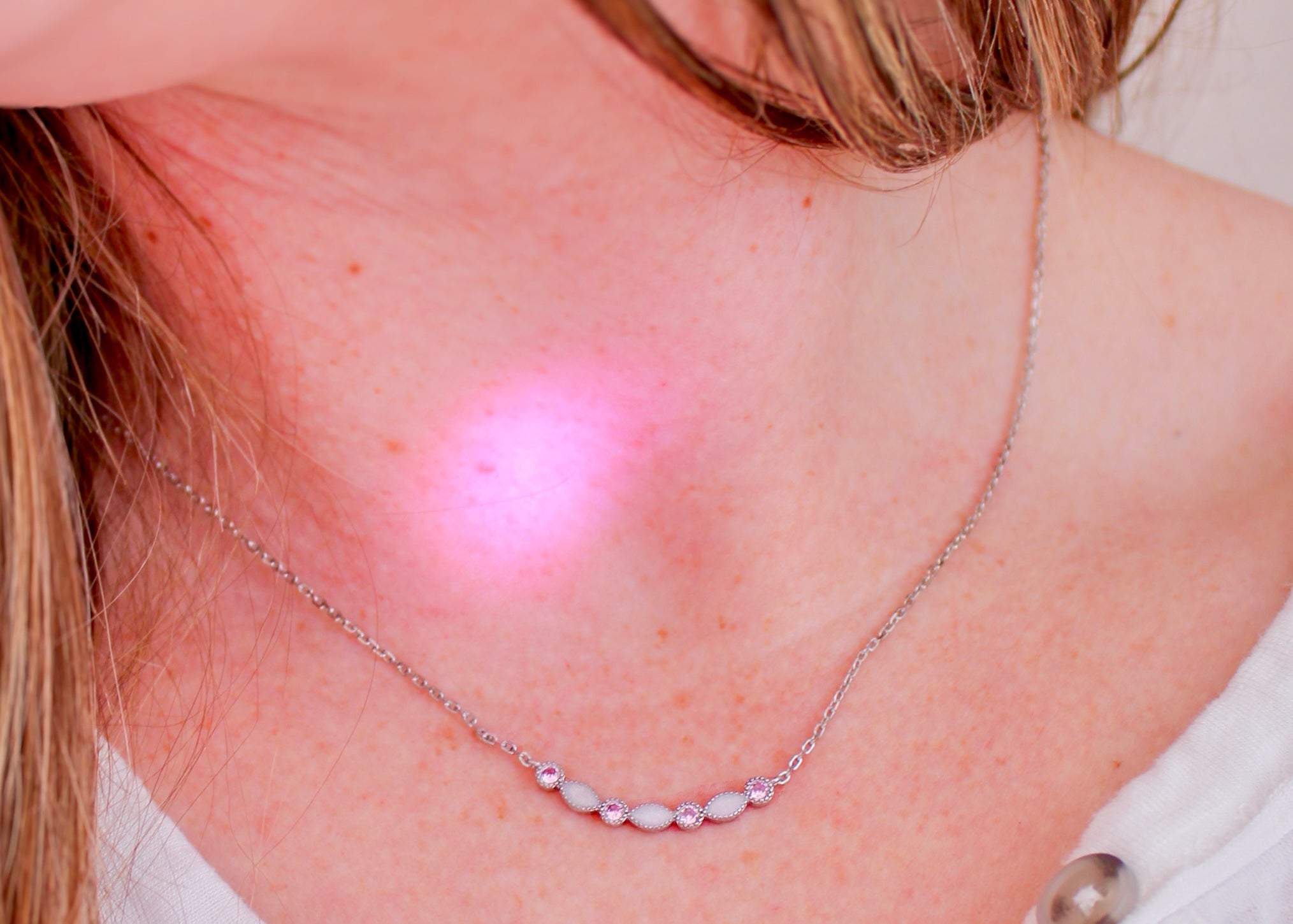 Maybelle Custom Breastmilk Birthstone Necklace