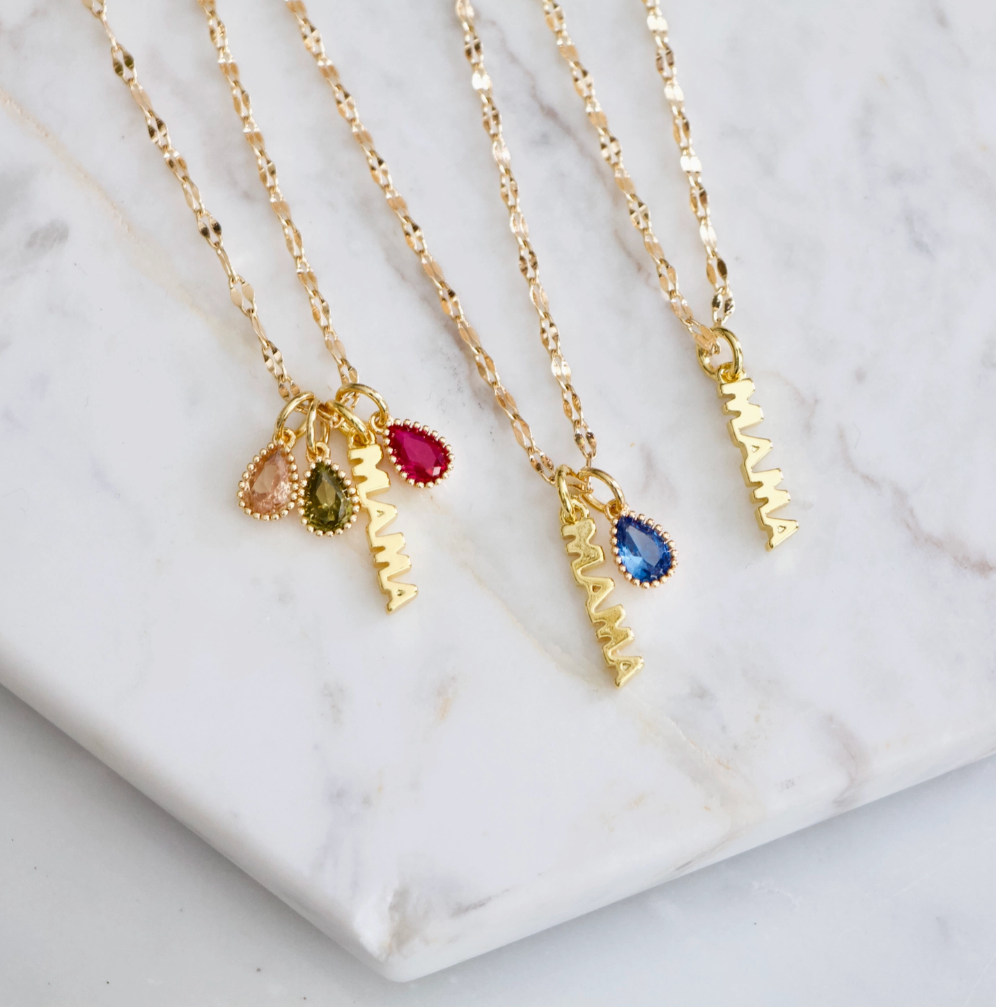 Birthstone Mama Necklace (Mother's Day Freebie)