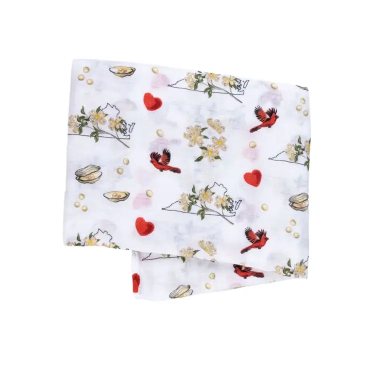 Virginia Floral Little Hometown Swaddle