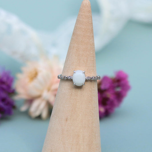 Oval Breastmilk Ring Breastmilk Jewelry